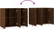 vidaXL - Dressoir - 90x34x80 - cm - bewerkt - hout - bruin - eikenkleur