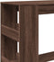 vidaXL - Bartafel - met - rekken - 90x40x103,5 - cm - bewerkt - hout - bruin - eiken