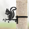 Wildbird Metal Silhouette Eekhoorn - Tuindecoratie - Zwart