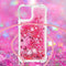 Lunso - Backcover hoes met koord - Geschikt voor iPhone 13 Pro - Glitter Roze