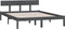 vidaXL - Bedframe - massief - grenenhout - grijs - 160x200 - cm