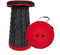 Opvouwbare kruk extra strong rood - telescopische kruk - 250 kg - inklapbare kruk - draagbaar - kampeerstoel - opstapkrukje