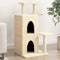 vidaXL - Kattenmeubel - met - sisal - krabpalen - 97 - cm - crèmekleurig