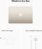 Apple MacBook Air (2022) - M2 8-core - 8GB RAM 512GB SSD - Goud