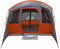 vidaXL - Familietent - met - Raam - Tunnel - Grijs - & - Oranje - voor - 8 - Personen - - - Waterdicht