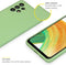 Accezz Samsung Galaxy A33 - Liquid Silicone Backcover - Schokabsorberend - Groen