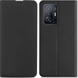 iMoshion Hoesje Geschikt voor Xiaomi 11T Pro / 11T Hoesje Met Pasjeshouder - iMoshion Slim Folio Bookcase - Zwart
