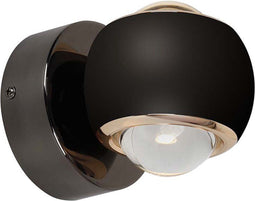 V-TAC VT-7504-B LED wandlamp - Rond - IP20 - Zwarte behuizing - 10 Watt - 950 Lumen - 3000K