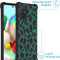 iMoshion Hoesje Geschikt voor Samsung Galaxy A71 Hoesje Met Koord - iMoshion Design Hoesje met Koord - Zwart / Meerkleurig / Groen / Panther Illustration