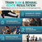 FITAGE Loopband - Wandelband 12km/u - Bluetooth & Tablethouder - 3 Hellingniveaus - Inklapbaar