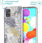 iMoshion Hoesje Geschikt voor Samsung Galaxy A71 Hoesje Met Koord - iMoshion Design Hoesje met Koord - Goud / Zwart / Transparant / Glamour Botanic