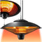 tectake® Solaris Orbit - Hangende infraroodstraler - 2500 W - Aluminium zwart