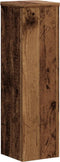 vidaXL - Plantenstandaards - 2 - st - 17x17x60 - cm - bewerkt - hout - oud - houtkleurig