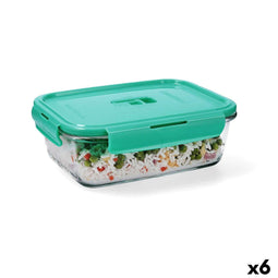Luminarc Turquesa - Hermetische Lunchtrommel - 1,22 L - Turkoois (6 stuks)