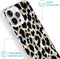 iMoshion Hoesje Geschikt voor iPhone 13 Pro Hoesje Siliconen - iMoshion Design hoesje - Goud / Zwart / Golden Leopard
