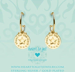 Heart to Get BO293COS19G - Oorringen - Goudkleurige Bohemian Coin Star - Goud
