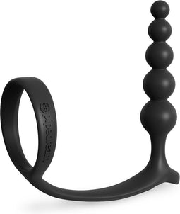 Pipedream - AssGasm Cockring Anal Beads - Anal Toys Beads Zwart