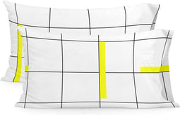 Kussensloop HappyFriday Blanc Firefly Multicolour 60 x 70 cm