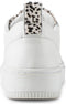 PS Poelman Esquimo - Dames Quilted Leren Sneakers - Leopard Print - Wit (39)