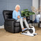 Ellipse by Legxercise - Stoelfiets - Stimuleert bloedsomloop en mobiliteit - Wit/Zwart