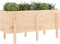 vidaXL - Plantenbak - verhoogd - 121x50x57 - cm - massief - grenenhout