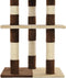 vidaXL - Kattenkrabpaal - met - sisal - krabpalen - 127 - cm - beige - en - bruin