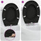 vidaXL - Snelle - Afneembare - Toiletzitting - met - Zachte - Sluiting - Duroplast - Zwart