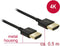 Delock 84786 - HDMI-kabel - 4K UHD - Zwart 0.5 m