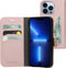 Mobiparts Classic Wallet Case - iPhone 13 Pro - Ruimte voor pasjes - Roze