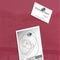 Sigel glasmagneetbord - Artverum - 48x48cm - bessenrood - SI-GL272