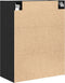 vidaXL - Zwart - Eiken - Wandkast - - - 69.5x34x90 - cm