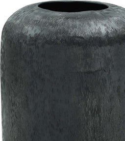 PTMD Zess Bloempot - 18 x 18 x 80 cm - Aluminium - Zwart