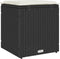 vidaXL - Tuinkrukken - met - kussens - 2 - st - 40x40x43 - cm - poly - rattan - zwart