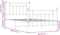 vidaXL - Bedframe - met - hoofd- - en - voeteneinde - metaal - wit - 100x190 - cm