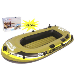 Jilong Fishman 200 - Opblaasboot - 1 volwassene + 1 kind - Bruin