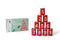 BS Toys Blikgooien - Werpspel met 10 Blikken en 3 Pittenzakken - Buitenspeelgoed - Rood (10 stuks)