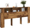 vidaXL - Hoofdbordkast - 200x18,5x102,5 - cm - bewerkt - hout - oud - houtkleurig