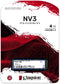 Kingston NV3 - M.2 2280 SSD - 4TB - Leessnelheid 6000 MB/s - Schrijfsnelheid 2800 MB/s