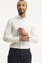 Profuomo slim fit strijkvrij overhemd - wit - extra lange mouw - Maat 43
