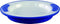 Ornamin Warmhoudbord - 25,5 cm - Antislip - Wit/blauw