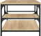 vidaXL - Salontafel - 90x49x40 - cm - bewerkt - hout - sonoma - eikenkleurig