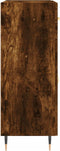 vidaXL - Dressoir - 69,5x34x90 - cm - bewerkt - hout - gerookt - eikenkleurig