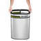 EKO - OLI-Cube Open Top Bin 10+10 liter - Stainless steel Polypropylene - mat RVS - Prullenbak