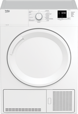 Beko KC720301BX1 - Condensdroger 7kg - Automatische droogprogramma's - Wit