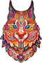 UNIDRAGON Houten Puzzel Voor Volwassenen Dier - Voorzichtige Lynx- 700 stukjes - Royal Size 43x65 cm