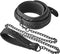 Blaze - vegan lederen halsband met ketting