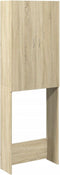 vidaXL - Wasmachinekast - 64x25,5x190 - cm - sonoma - eikenkleurig