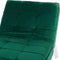LOIRET - Chaise longue - Smaragdgroen - Symmetrisch - Fluweel