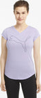 PUMA Train Favorite Heather Cat Tee - Sportshirt Dames - Maat M - Wit