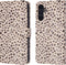 iMoshion Hoesje Geschikt voor Samsung Galaxy A34 (5G) Hoesje Met Pasjeshouder - iMoshion Design Bookcase smartphone - Meerkleurig / Black And White Dots
